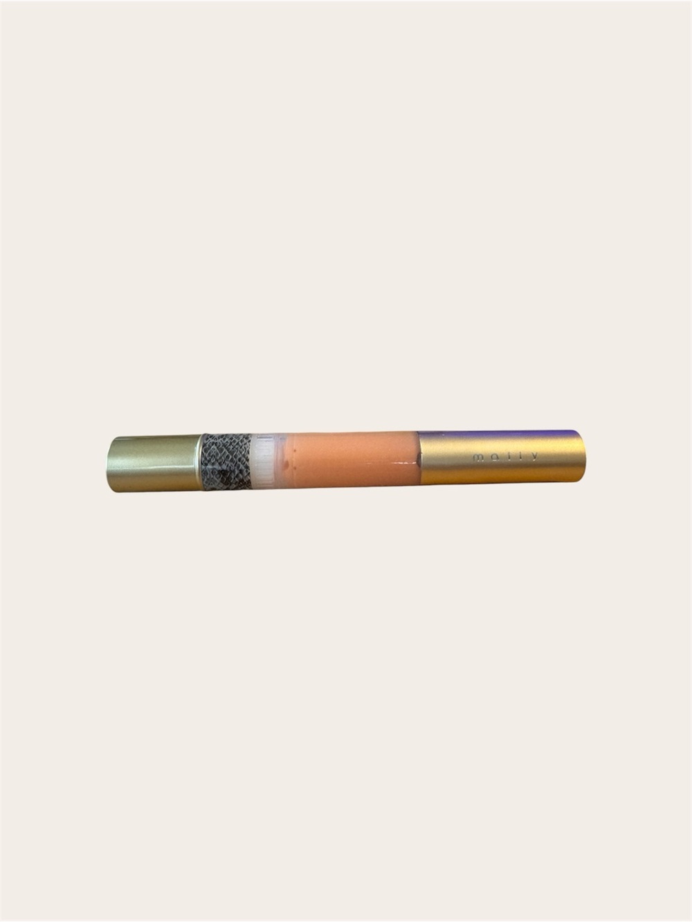 Mally Beauty Lipety Split Lip Gloss Peach Nude 0.12 oz New